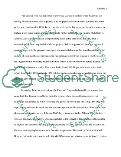 Bob Kane and the Creation of Batman