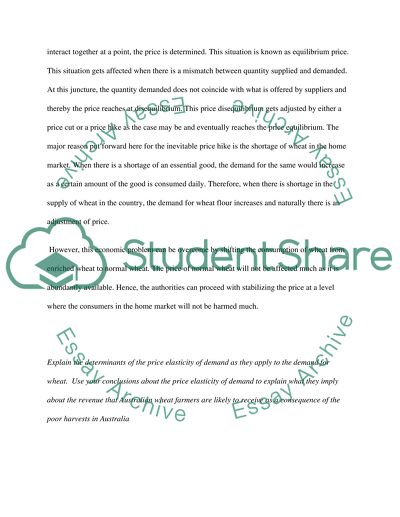 Macro-economical Side of World Price of Wheat