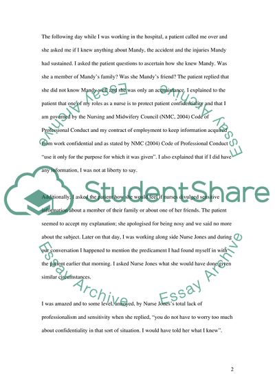 Personal & Prefessional Issues in Adult Nursing