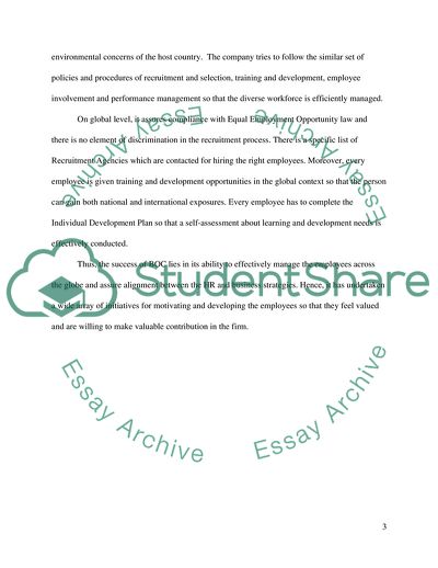 Evaluating an International Human Resource Strategy at British Oxygen Company