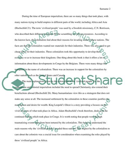 King Leopolds Ghost by Adam Hochschilds