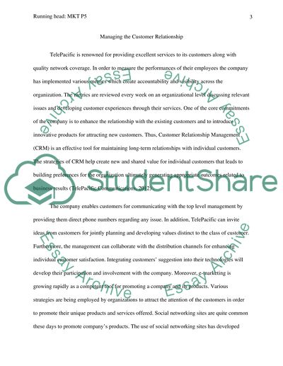 Marketing of TelePacific Communications