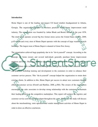 Home Depot Organization in the US