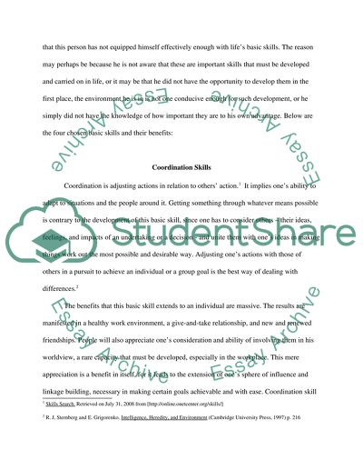 Practical Benefits of Personal Skills