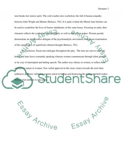 of jury vocabulary worksheet her peers a her Essay A Example jury Glaspell of peers Susan by