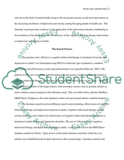 Nursing - Literature Search