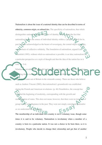 Nations and Nationalism
