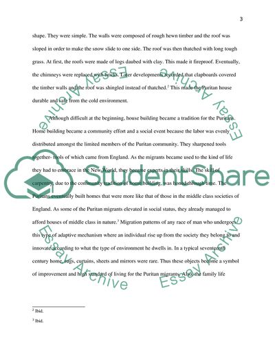 The Influence of Puritan Migrants upon the Establishment of North American Colonies