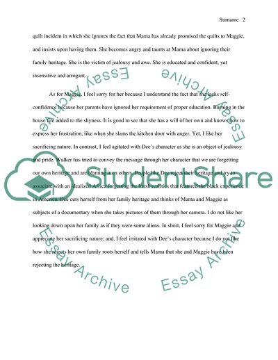 Character Traits of Maggie in Everyday Use