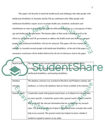 Health Needs and Challenges that Older People with Intellectual Disabilities in Australia and the UK