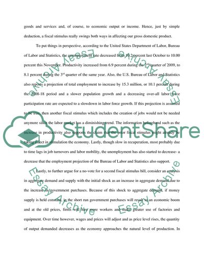 Should I vote for a second fiscal stimulus bill