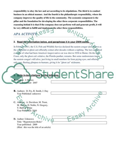 Factors of Corporate Social Responsibility