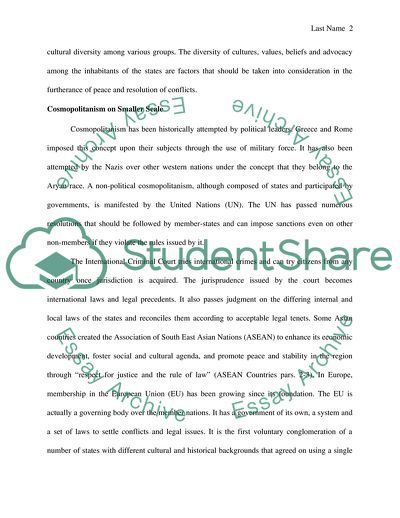 Understanding of the Intersections of Cosmopolitanism and Diversity