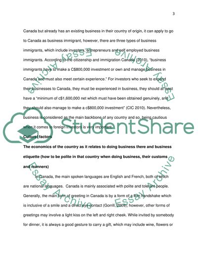 Expanding Our Business into Canada