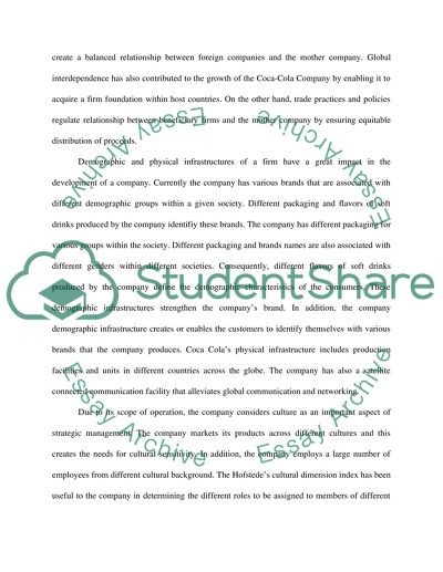 The Coca-Cola Companys Environment Factors