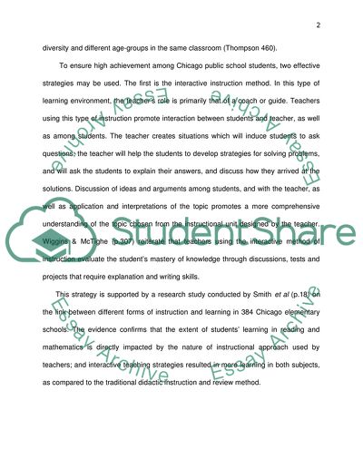Chicago Public School - Urban Education