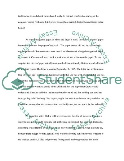 Short Story The Katherines Letter