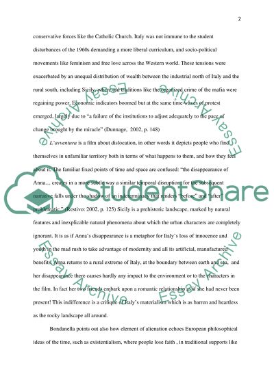 Lavventura by Michelangelo Antonioni