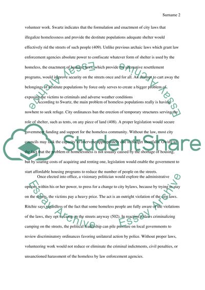 Eradicating Homelessness Issue