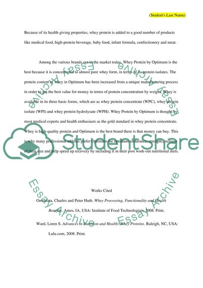 Whey Protein by Optimum