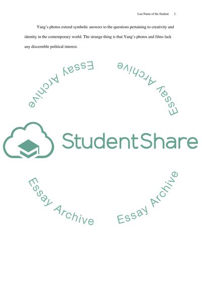 Chinese photographer, Yang Fudong