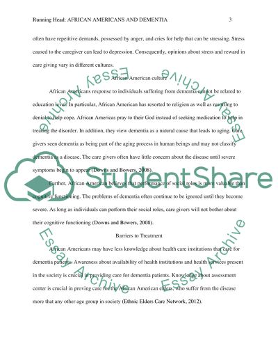 African Americans and Dementia