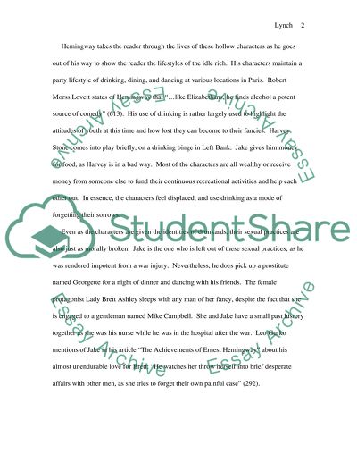 Ernest Hemingways The Sun Also Rises