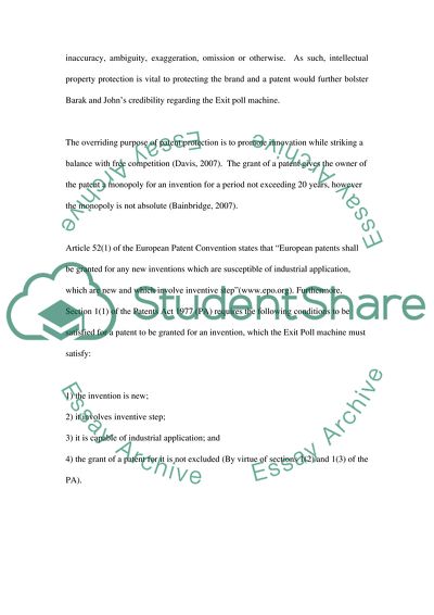 The Issues in Intellectual Property Law