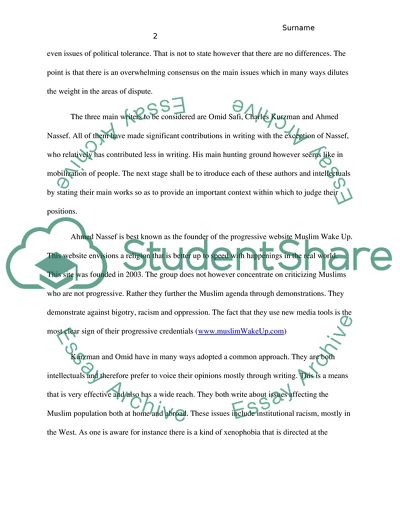 Issues in Islam as Viewed by the Progressivists