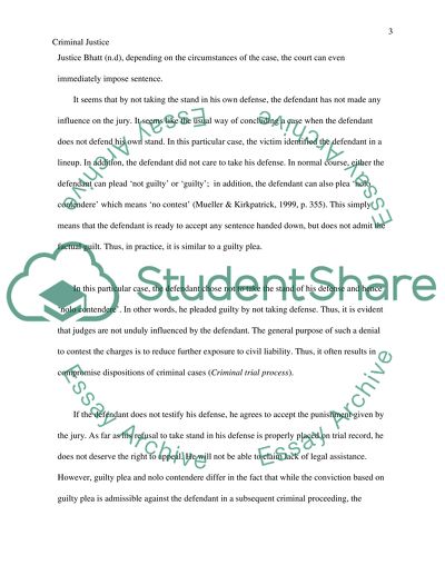 Criminal justice case