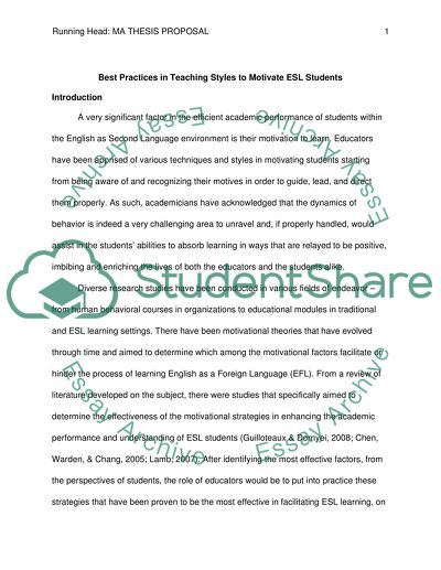 Best Practices in Teaching Styles to Motivate ESL Students