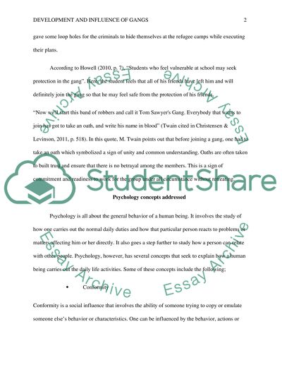 Psychology of the Formation and Entry of Young People into Gangs