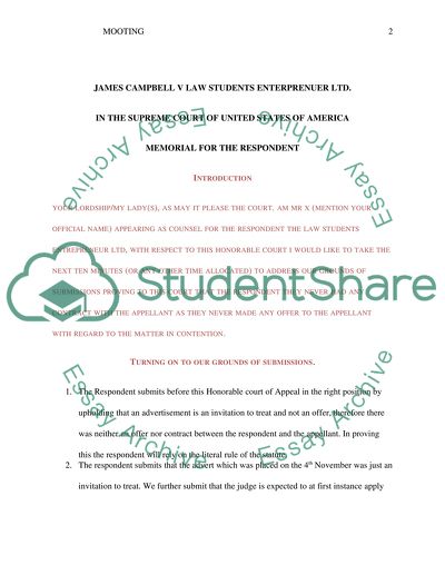 James Campbell vs Law Students Entrepreneur Case