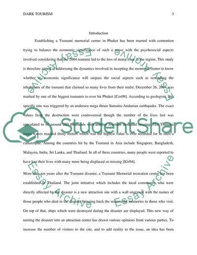 Turning Disaster into Economic Development (Dark Tourism)