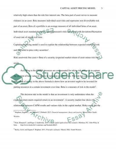 capm essay capm essay
