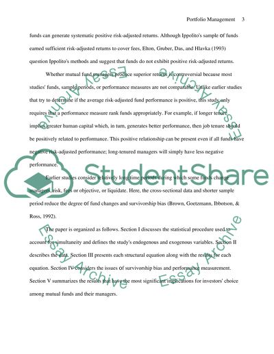 Portfolio Management