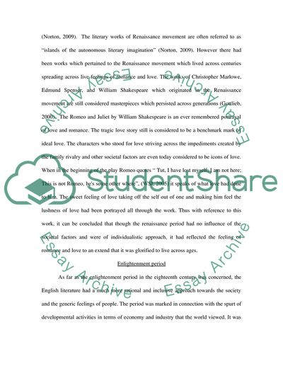 The Renaissance, Enlightenment, and Romanticism Period