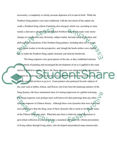 Comparing and Contrasting Sung Painting with Northern and Southern Sung Styles
