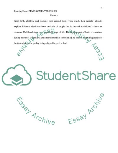 Developmental Issues