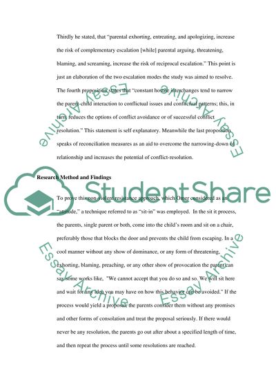 Childrens Acute Disciplinary Problems