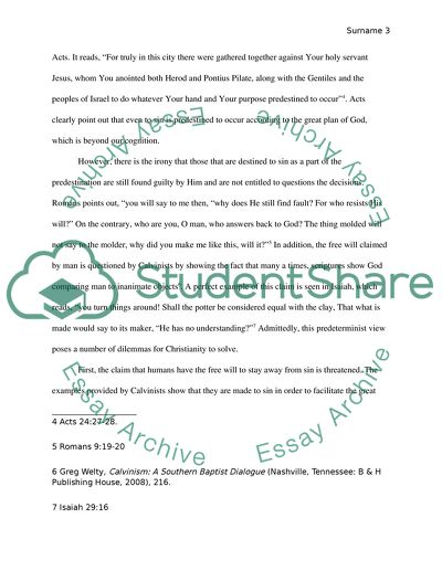 A Look into Calvinism and Arminianism