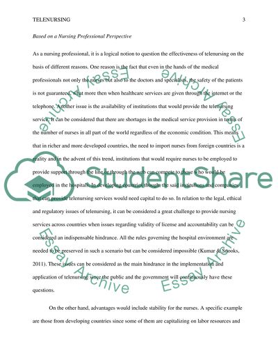 Is telenursing in your future