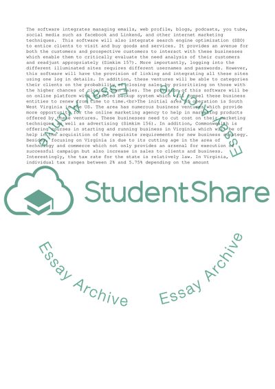 Identification of Companys Strength and Weaknesses - Virginia