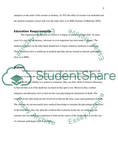 Coroner system and medical system