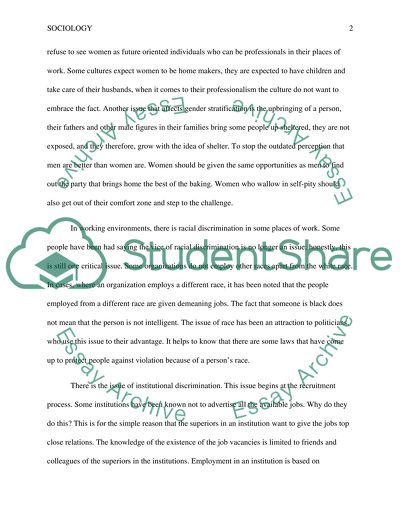 The Issues of Race, Gender, Ethnic, and Institutional Disparities