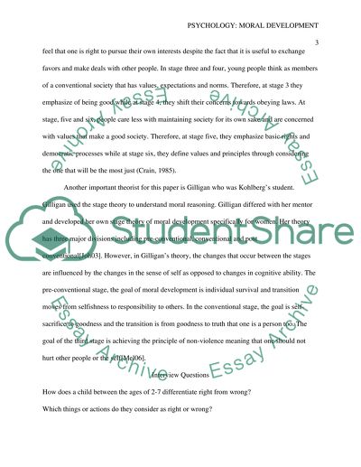 Psychology: Moral Development