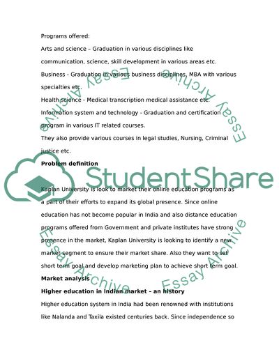 Market Segment of Higher Education in India