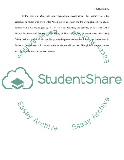 The Road by Cormac McCarthy