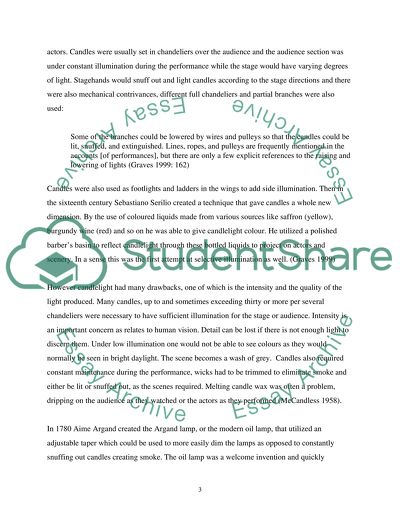 History of Theatrical Lighting