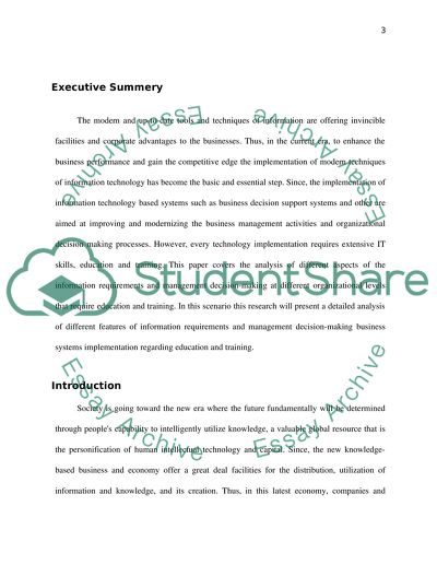Business Information Analysis